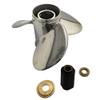 ARKDOZA 3 Blade SS Props Propeller for Honda 150/175/200/220/225/250HP Outboards Stainless Steel 15 Spline Tooth RH (14 (Dia) x 19 (Pitch)) view 3