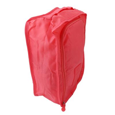 Meoliny Nylon Travel Shoe Bags Portable Zipper Collapsible Pack Storage Organizer Tote,Pink