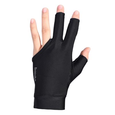 Milisten High Elastic Fingers - Snooker Glove Breathable Billiards Glove for Comfort and Flexibility Black for Men and Women