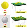 Pop Up Golf Chipping Net, Indoor/Outdoor Golfing Target Net Collapsible Portable Golf Hitting Net with 15 Training Balls and 2 Hitting Mats for Backyard Driving and Swing view 3