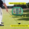 Pop Up Golf Chipping Net, Indoor/Outdoor Golfing Target Net Collapsible Portable Golf Hitting Net with 15 Training Balls and 2 Hitting Mats for Backyard Driving and Swing view 4