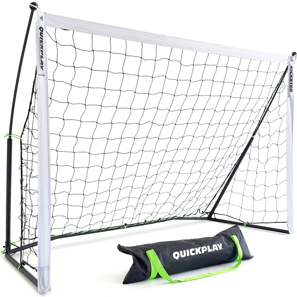 QuickPlay Kickster 6x4 Portable Soccer Goals for Backyard - Kids Collapsible Soccer Goal for U6 to U8 Training, Small Sided Games & Practice - Quick Setup Foldable Soccer Net with Carry Bag & Anchors