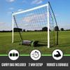 QuickPlay Kickster 6x4 Portable Soccer Goals for Backyard - Kids Collapsible Soccer Goal for U6 to U8 Training, Small Sided Games & Practice - Quick Setup Foldable Soccer Net with Carry Bag & Anchors view 2