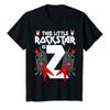 2 Year Old Rock And Roll Star Birthday Party Guitar 2nd Gift T-Shirt view 1