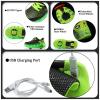 BFOEL Rechargeable Roller Shoes for Boys Girls Age 6-14 with LED Light-Up Kids Sneakers for Outdoor Play, Birthday Black-Green view 4