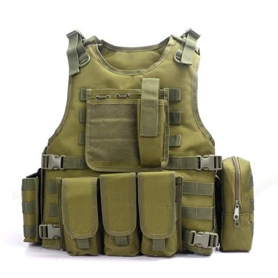 YAKEDA Outdoor Tactical Airsoft Vest Adjustable Fit Adult (Green)