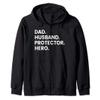Dad Husband Protector Hero Shirt Funny Zip Hoodie view 1