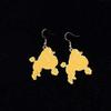 CHOORO Sorority Necklace Sorority Paraphernalia Gift Greek Sorority Jewelry (Yellow dog earrings) view 2