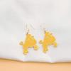 CHOORO Sorority Necklace Sorority Paraphernalia Gift Greek Sorority Jewelry (Yellow dog earrings) view 3