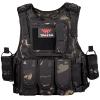 YAKEDA Outdoor Tactical Airsoft Vest Adjustable Fit Adult (Black CP) view 1