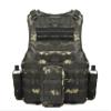 YAKEDA Outdoor Tactical Airsoft Vest Adjustable Fit Adult (Black CP) view 2