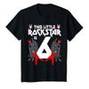 6 Year Old Rock And Roll Star Birthday Party Guitar 6th Gift T-Shirt