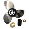ARKDOZA SS Props Propeller for Tohatsu Nissan BFT115/150/200/225/250HP Outboards Stainless Steel 3 Blade 15 Spline Tooth RH (14 (Dia) x 21 (Pitch)) view 2
