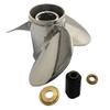 ARKDOZA SS Props Propeller for Tohatsu Nissan BFT115/150/200/225/250HP Outboards Stainless Steel 3 Blade 15 Spline Tooth RH (14 (Dia) x 21 (Pitch)) view 3