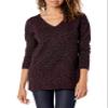 Amazon Essentials Women's Lightweight Long-Sleeve V-Neck Tunic Sweater (Available in Plus Size), Black Animal Print, Small view 1
