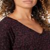 Amazon Essentials Women's Lightweight Long-Sleeve V-Neck Tunic Sweater (Available in Plus Size), Black Animal Print, Small view 4