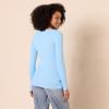 Amazon Essentials Women's Lightweight Ribbed Long-Sleeve Boat Neck Slim-Fit Sweater, Sky Blue, Large view 2
