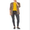 Amazon Essentials Women's Lightweight Open-Front Cardigan Sweater (Available in Plus Size), Camel Leopard, Small view 4