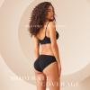 SIMIYA 10-Pack Women's Low Rise Briefs, Hipster Panties Stretch Bikini Underwear Black Small view 4