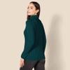 Amazon Essentials Women's Fisherman Cable Turtleneck Sweater (Available in Plus Size), Forest Green, Small view 3