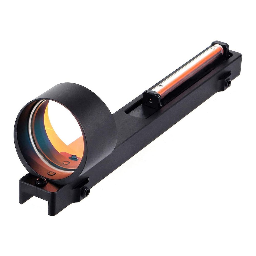 ToopMount 1X28 Red Dot Sight Lightweight Optics Scope Outdoor Sport Sight, Tactical Fully Coated Red Fiber Optic with Center Dot, for 5.5-10mm Rib Rail