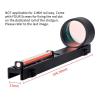 ToopMount 1X28 Red Dot Sight Lightweight Optics Scope Outdoor Sport Sight, Tactical Fully Coated Red Fiber Optic with Center Dot, for 5.5-10mm Rib Rail view 2