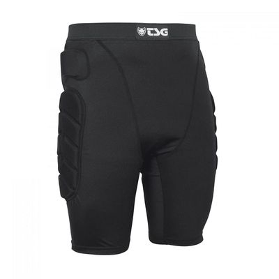 TSG - Crash Pant All Terrain a Protective Shorts Gear Guard for Snowboard, Skate, and Ski - 3D Protection for Hip and Tailbone - Fits Men and Women - Black, Large