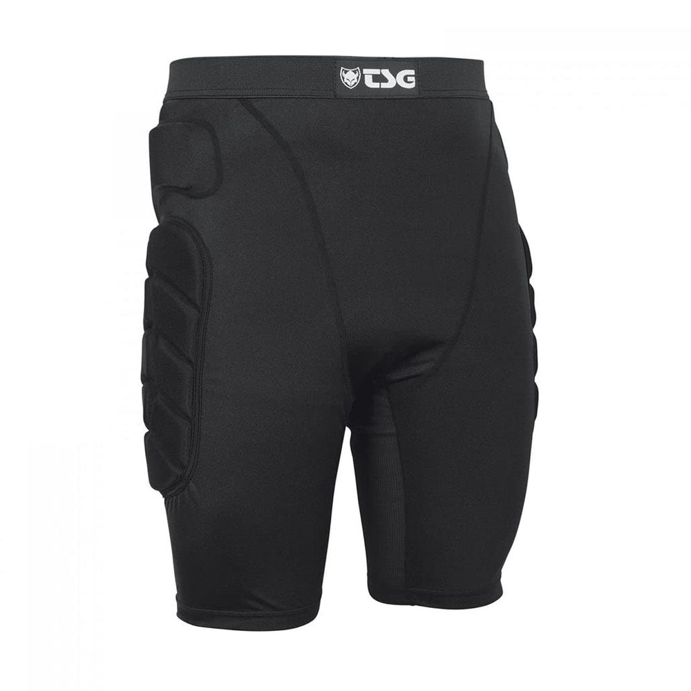 TSG - Crash Pant All Terrain a Protective Shorts Gear Guard for Snowboard, Skate, and Ski - 3D Protection for Hip and Tailbone - Fits Men and Women - Black, Large