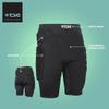 TSG - Crash Pant All Terrain a Protective Shorts Gear Guard for Snowboard, Skate, and Ski - 3D Protection for Hip and Tailbone - Fits Men and Women - Black, Large view 2