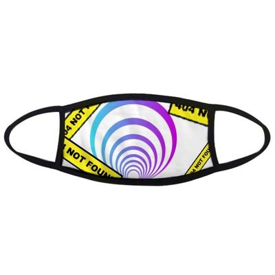 OFFbb-USA Radiation Line Watch Cone Unisex Face Dust Proof Cotton Mask Warning