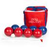 Play Platoon 90mm Bocce Ball Set with 8 Balls, Pallino, Carry Bag & Rope - Red & Blue 2 to 8 Person Game view 1
