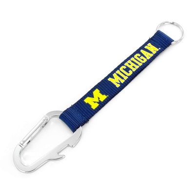 Aminco NCAA Michigan Wolverines Bottle Opener Carabiner Lanyard Keychain