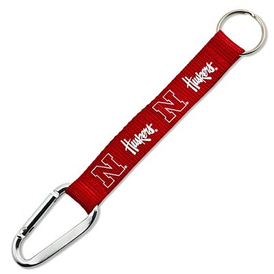 Aminco NCAA Nebraska Cornhuskers Carabiner Lanyard Keychain