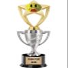 Crown Awards Last Place Trophy, 14" Silver Cup Last Place Trophies, Enter Your Own Engraving, 5 Pack Prime view 1
