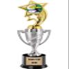 Crown Awards Joke Trophy, 14" Silver Cup Last Place Loser Trophies, Enter Your Own Engraving, 10 Pack view 1