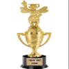 Crown Awards Spelling Bee Trophy, 14" Gold Cup Spelling Trophies, Enter Your Own Engraving, 5 Pack view 1