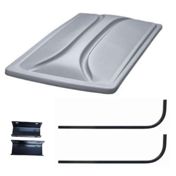 3G 80" Silver Extended Roof Kit for Yamaha G29/Drive & Drive II Golf Carts 2007+