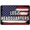 Makoroni - Lee's Headquarters America USA Flag 8x12 inc Aluminum Decorative Wall Street Sign view 1