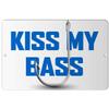 Makoroni - KISS My BASS Fish Fishing 8x12 inc Aluminum Decorative Wall Street Sign view 1