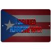 Makoroni - I Survived Hurricane Katia Puerto Rican Design 8x12 inc Aluminum Decorative Wall Street Sign view 1