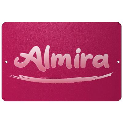 Makoroni - Almira Female Name 8x12 inc Aluminum Decorative Wall Street Sign