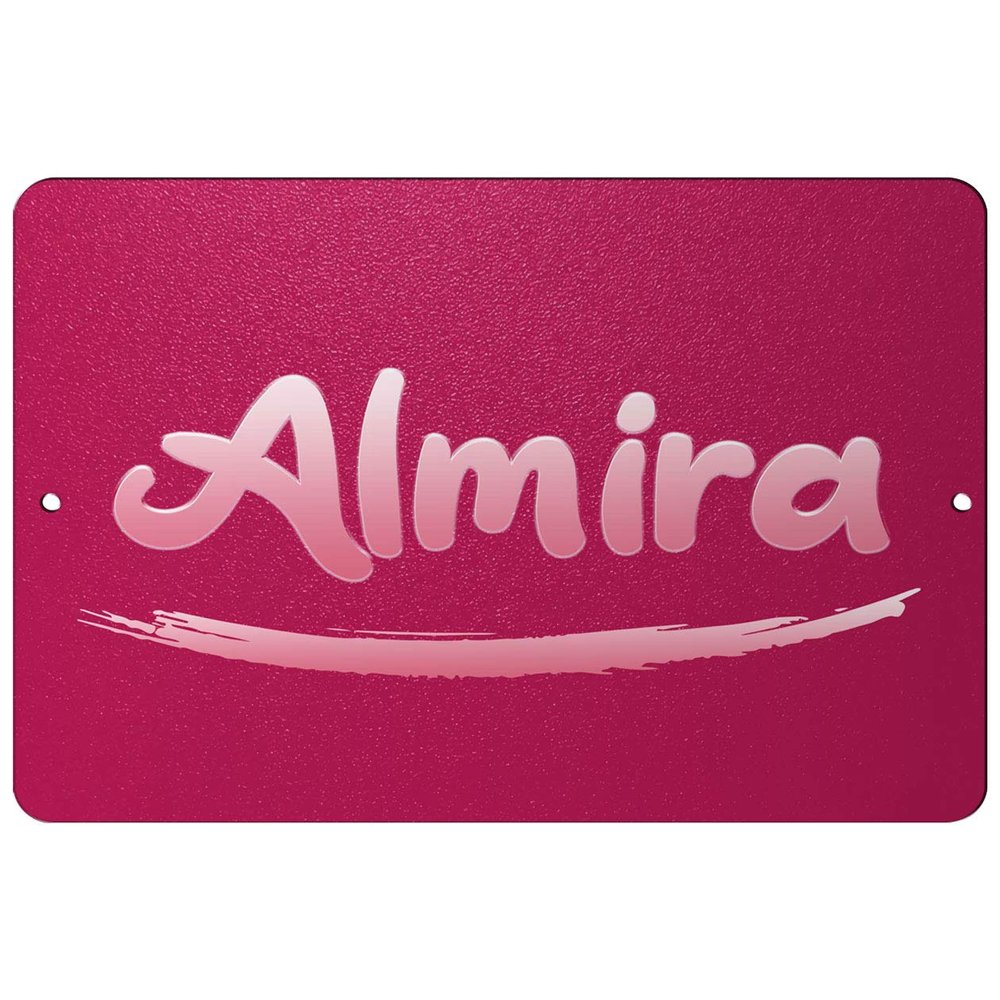 Makoroni - Almira Female Name 8x12 inc Aluminum Decorative Wall Street Sign