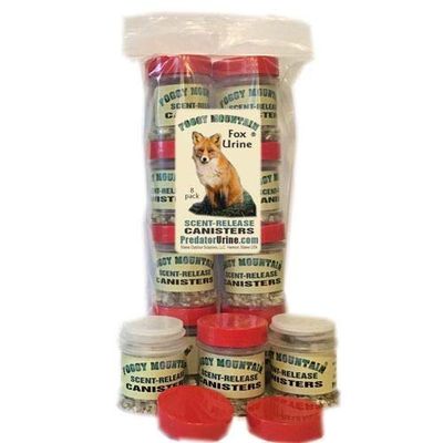 Foggy Mountain Fox Urine Scent Release Canisters - 8pk