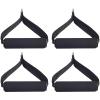 4Pcs Single-Grip Handles with Carabiner Clips Pull Handle Exercise for Resistance Tube Exercise Strength Training (Black) view 1