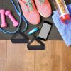 4Pcs Single-Grip Handles with Carabiner Clips Pull Handle Exercise for Resistance Tube Exercise Strength Training (Black) view 2