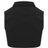 ACSUSS Mens Fashion Fake Collar Detachable Dickey Collar Solid Color Decorative Half Shirts False Collar Black Large view 2