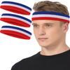 Tanluhu Sweatbands Sport Headbands for Working Out, Execise, Tennis, Basketball, Running - Terry Cloth Athletic Sweat Cotton Headband Outdoor for Men & Women view 1