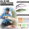 PLUSINNO Fishing Rod and Reel Combo,Fishing Pole,Telescopic Fishing Rod Kit with Spinning Reel, Telescopic Fishing Pole with Carrier Bag for Freshwater Saltwater for Men Women view 4