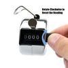 Foraineam 12 Pack Hand Tally Counters Digital Lap Counter Clicker Handheld 4 Digit Mechanical Number Click Counter view 4