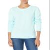 Amazon Essentials Women's Fleece Crewneck Pullover Sweatshirt (Available in Plus Size), Aqua Blue, Large view 1